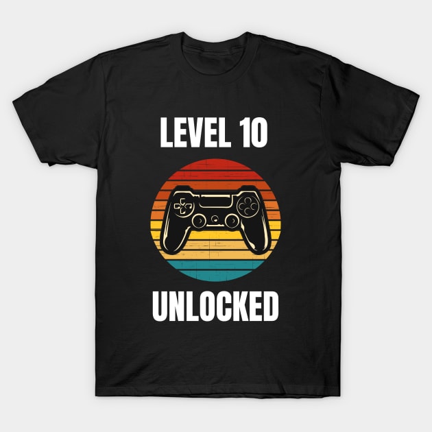 Level 10 Unlocked T-Shirt by BlueSkyGiftCo